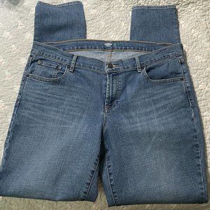 Old Navy Slim Leg Med Rise Jeans 16 L Great Cond.